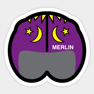 Merlin helmet Sticker